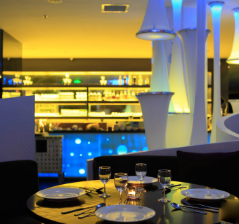 时尚西餐厅混搭风格全套施工图，餐厅cad设计图纸下载