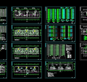 小高层商住楼电气施工图CAD图纸