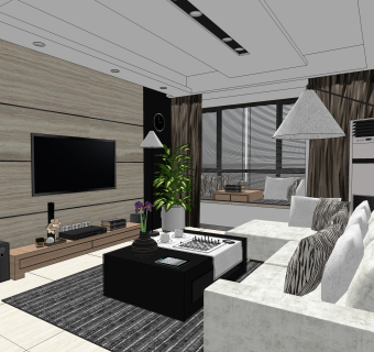 家装 草图大师模型，家装SU模型