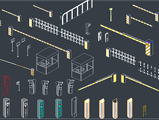 停车场管理系统CAD图例，停车场管理系统CAD图纸下载