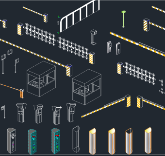 停车场管理系统CAD图例，停车场管理系统CAD图纸下载