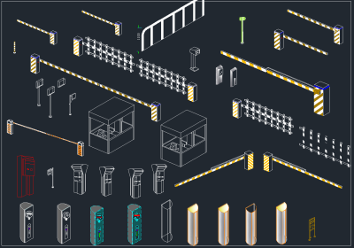 停车场管理系统CAD图例，停车场管理系统CAD图纸下载