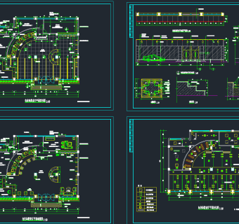 营业厅CAD施工图，营业厅CAD建筑图纸下载