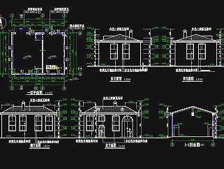 小别墅建筑工程设计，别墅CAD施工图下载