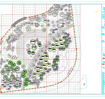 口袋公园建设工程初设图,cad建筑图纸免费下载