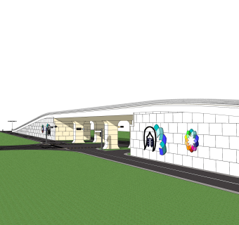 城市立交桥草图大师模型下载，sketchup桥su模型分享