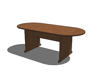 现代简约书桌免费su模型，书桌sketchup模型下载