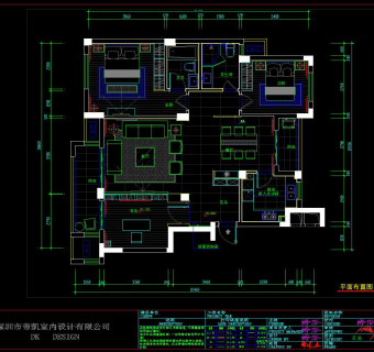 杭州样板间施工图，CAD建筑图纸免费下载