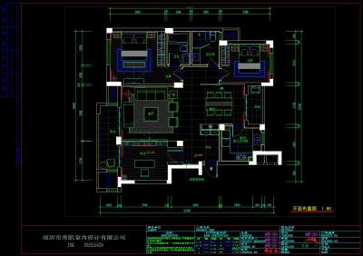 杭州样板间施工图，CAD建筑图纸免费下载