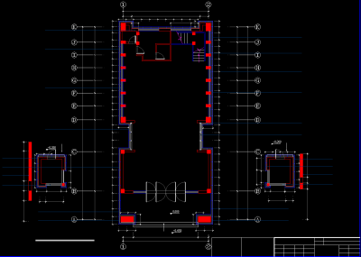 售楼处大门楼幕墙建筑施工图，售楼处幕墙CAD施工图纸下载