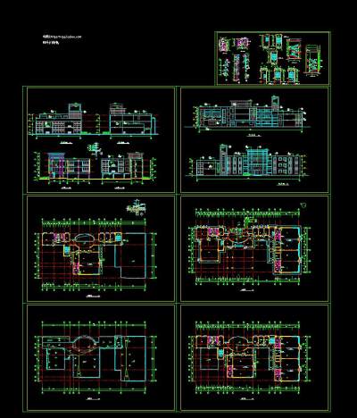 整套幼儿园cad施工图，幼儿园cad建筑图纸下载