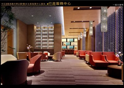 中石油驻乌鲁木齐指挥中心大楼CAD施工图，中心大楼CAD建筑图纸下载