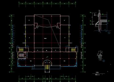 某学校艺术中心全套建筑图，学校艺术中心cad建筑工程图纸下载