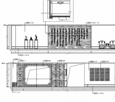 [北京]中式风格古典家具<a href=https://www.yitu.cn/sketchup/zhanting/index.html target=_blank class=infotextkey>展厅</a>CAD装修图（含效果）立面图