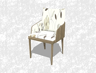 现代中式椅子sketchup模型，椅子草图大师模型下载