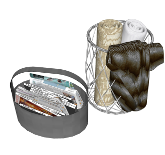  现代书籍草图大师模型，书籍SU模型下载