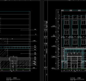 毕兹卡西餐咖啡厅装修CAD图纸，咖啡厅CAD图纸下载