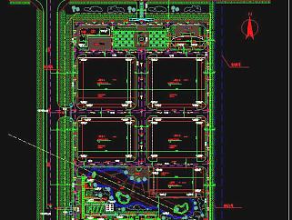 [安徽]現代風格新廠區企業辦公樓地塊規劃設計施工圖下載