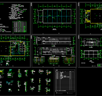 食堂建筑设计图，食堂CAD建筑图纸下载