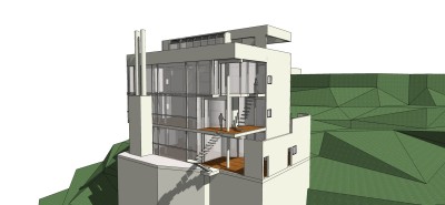 理查德·迈耶设计道格拉斯住宅草图大师模型下载、道格拉斯住宅su模型