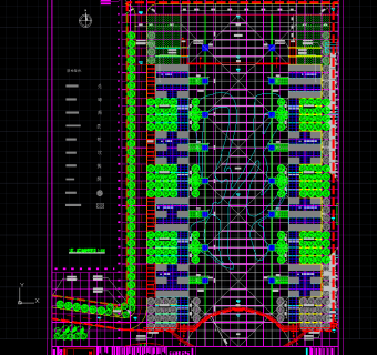 人民广场景观cad施工图，景观CAD施工图纸下载