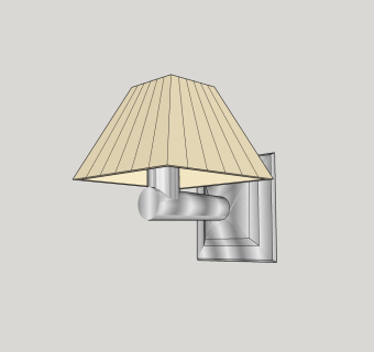 现代壁灯草图大师模型，壁灯sketchup模型