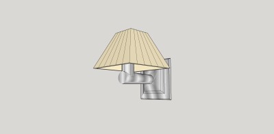 现代壁灯草图大师模型，壁灯sketchup模型