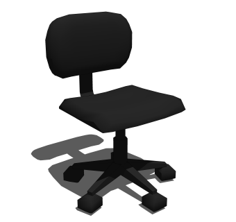 现代办公室转椅草图大师模型，转椅sketchup模型下载