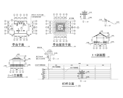 方<a href=https://www.yitu.cn/su/7053.html target=_blank class=infotextkey>亭</a>施工图-Model