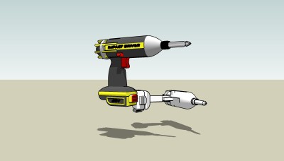 电钻草图大师模型， 电钻sketchup模型下载