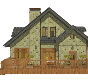 欧式别墅su模型，别墅sketchup模型下载