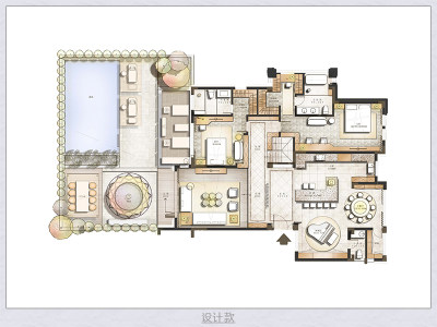 清新室内户型图设计