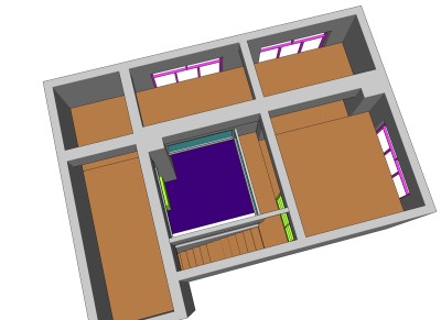 商住房改造sketchup模型下载