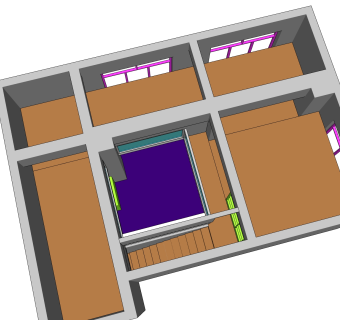 商住房改造sketchup模型下载