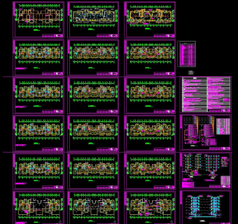 多层住宅楼电气图纸施工图CAD图纸