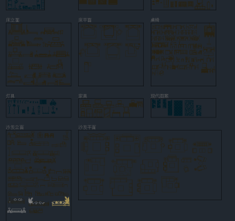 现代图库，现代CAD施工图纸下载