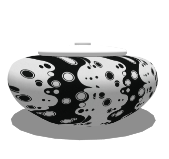  现代陶瓷器皿草图大师模型，陶瓷器皿sketchup模型下载