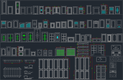 原创橱柜设计cad图库，橱柜CAD建筑图纸下载