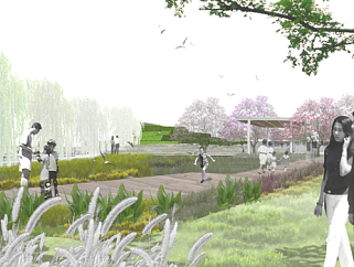 生态水岛湿地公园景观规划设计案例
