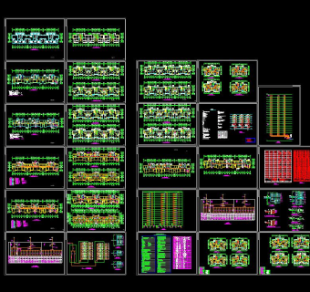 层住宅的全套电气施工图CAD图纸
