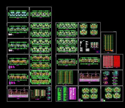 层住宅的全套电气施工图CAD图纸