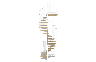 现代螺旋楼梯草图大师模型，螺旋楼梯sketchup模型免费下载