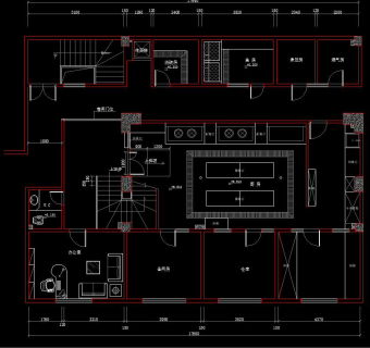 现代川菜馆CAD装修方案图，川菜馆CAD施工图下载