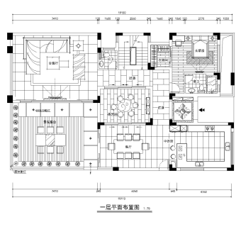 别墅精装全套施工图cad图纸下载