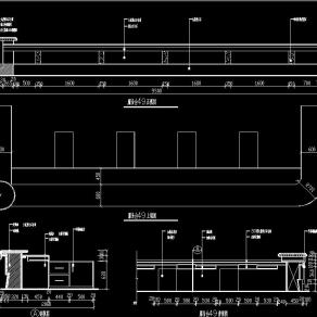 服务台吧台施工图，吧台CAD施工图纸下载