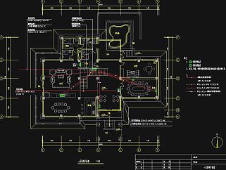 大酒店电气施工图CAD图纸