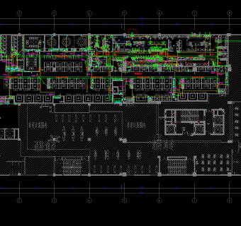 某大型连锁火锅店电气图纸，电气CAD施工图纸下载