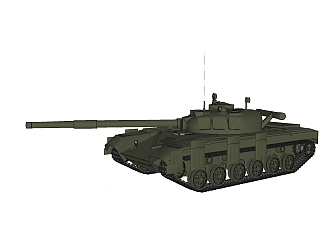现代苏联T-64<em>坦克</em>草图大师，skp模型