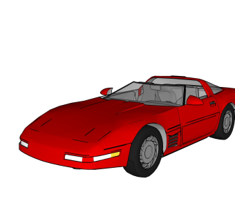 现代跑车免费su模型，现代跑车sketchup模型，跑车su素材下载