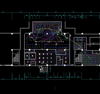 意大利餐厅施工图CAD图纸，餐厅cad设计图纸下载